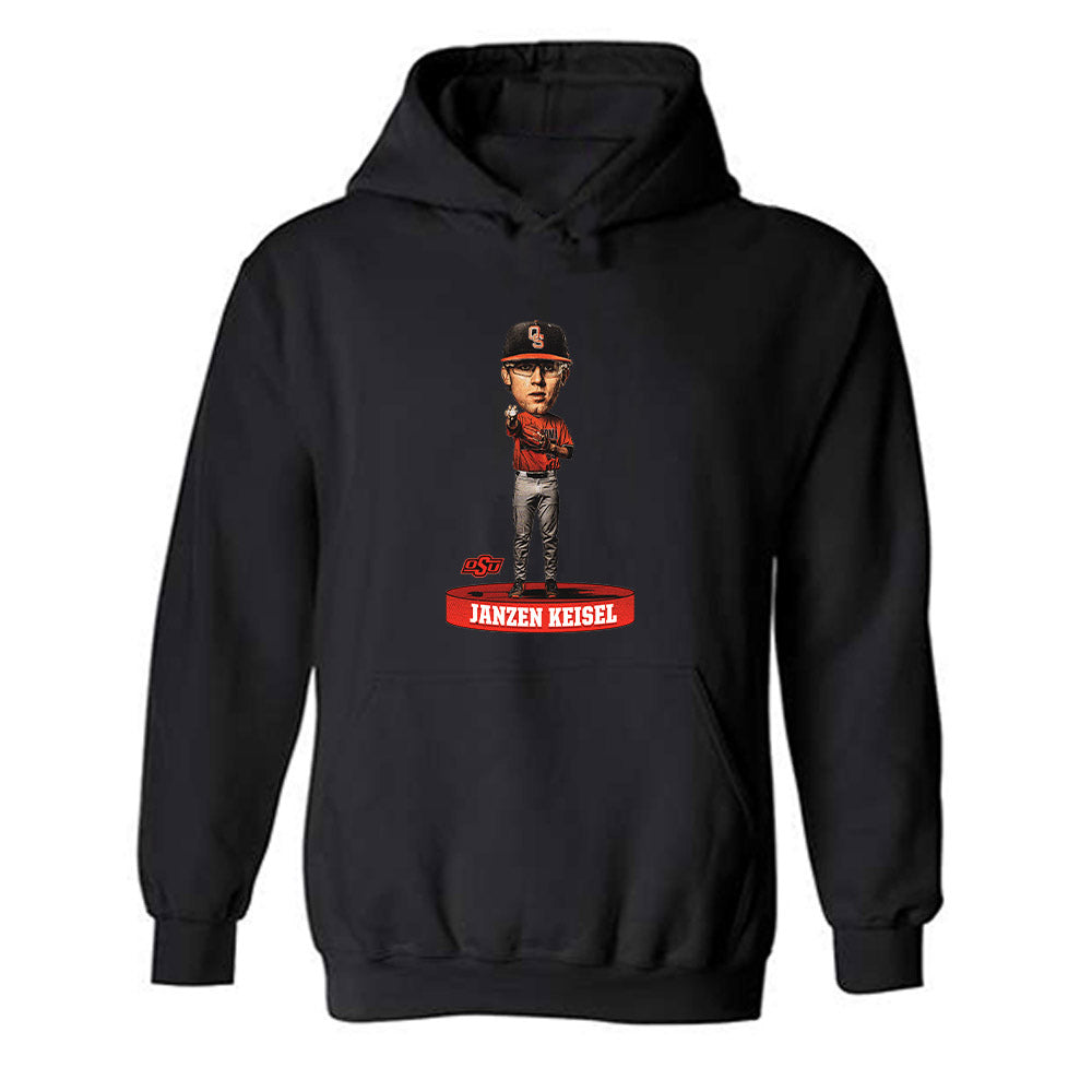 Oklahoma State - NCAA Baseball : Janzen Keisel - Hooded Sweatshirt Individual Caricature