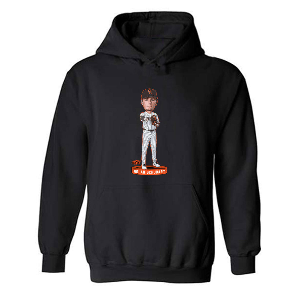 Oklahoma State - NCAA Baseball : Nolan Schubart - Hooded Sweatshirt Individual Caricature