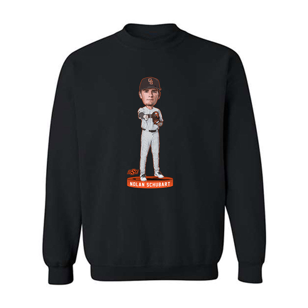 Oklahoma State - NCAA Baseball : Nolan Schubart - Crewneck Sweatshirt Individual Caricature