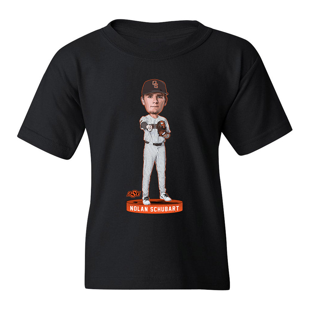 Oklahoma State - NCAA Baseball : Nolan Schubart - Youth T-Shirt Individual Caricature