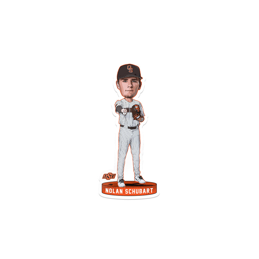 Oklahoma State - NCAA Baseball : Nolan Schubart - Sticker Individual Caricature