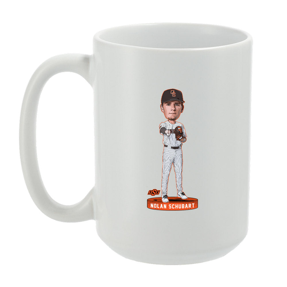 Oklahoma State - NCAA Baseball : Nolan Schubart - Coffee Mug Individual Caricature