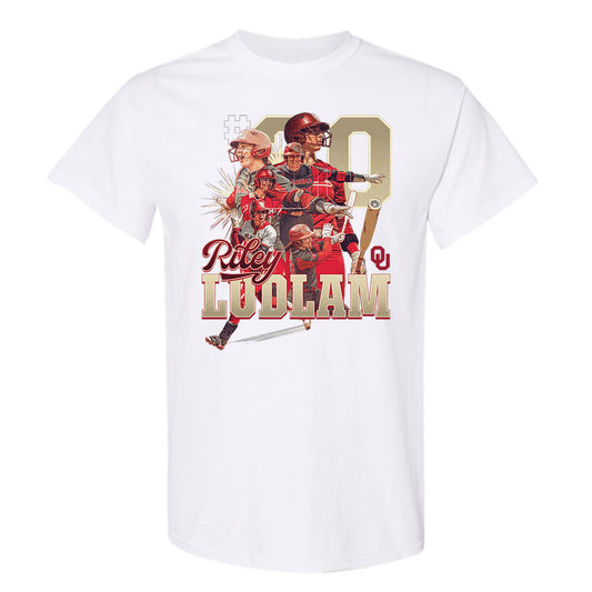 Oklahoma - NCAA Softball : Riley Ludlam - T-Shirt Individual Caricature
