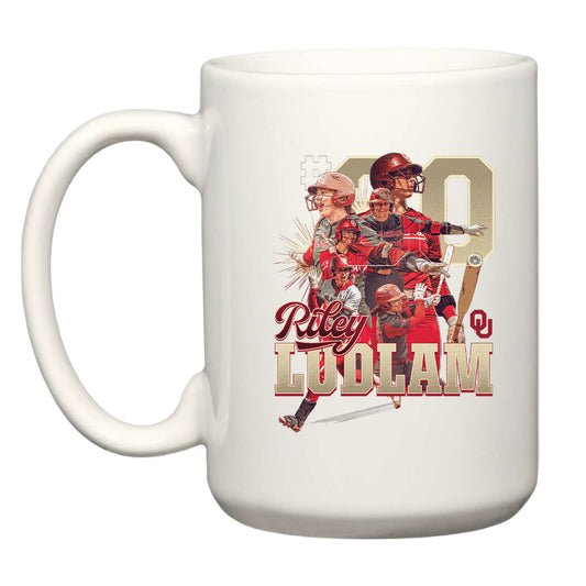 Oklahoma - NCAA Softball : Riley Ludlam - Coffee Mug Individual Caricature