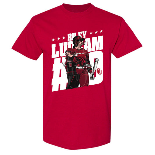 Oklahoma - NCAA Softball : Riley Ludlam - T-Shirt Individual Caricature