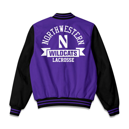 Northwestern - NCAA Women's Lacrosse : Riley Campbell - Bomber Jacket-1