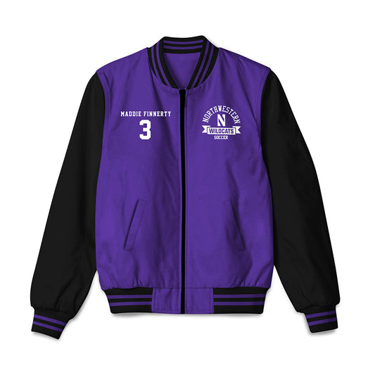 Northwestern - NCAA Women's Soccer : Maddie Finnerty - Bomber Jacket-0