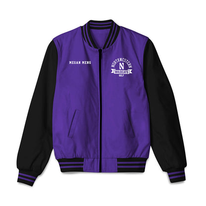 Northwestern - NCAA Women's Golf : Megan Meng - Bomber Jacket-0