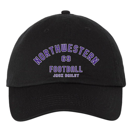 Northwestern - NCAA Football : Jack Bailey - Dad Hat