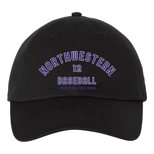 Northwestern - NCAA Baseball : Jackson Freeman - Dad Hat