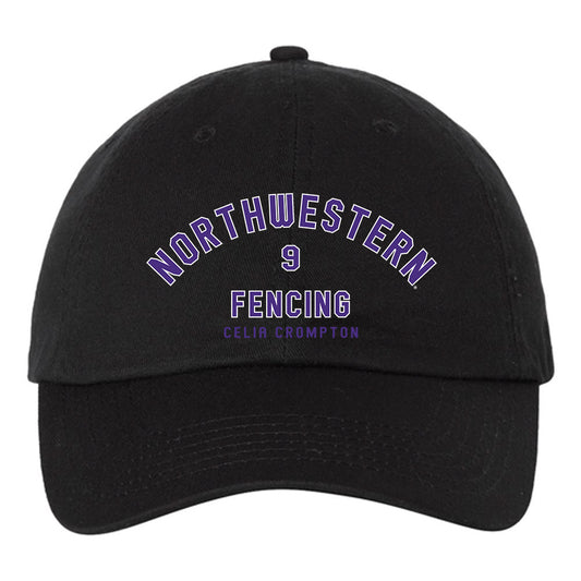 Northwestern - NCAA Women's Fencing : Celia Crompton -  Dad Hat