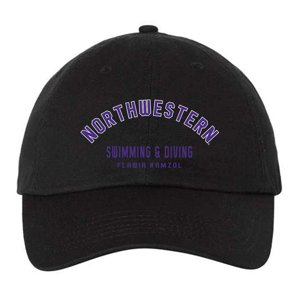 Northwestern - NCAA Women's Swimming & Diving : Flawia Kamzol - Dad Hat-0