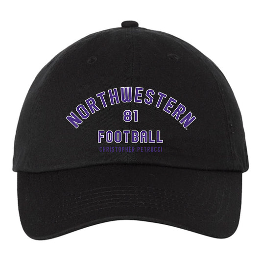 Northwestern - NCAA Football : Christopher Petrucci - Dad Hat