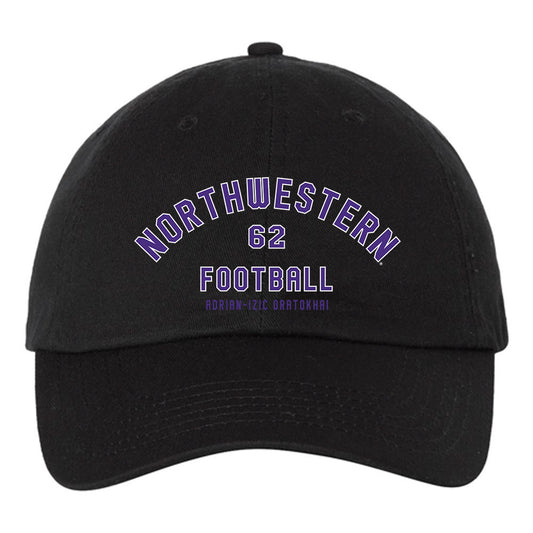 Northwestern - NCAA Football : Adrian-Izic Oratokhai - Dad Hat