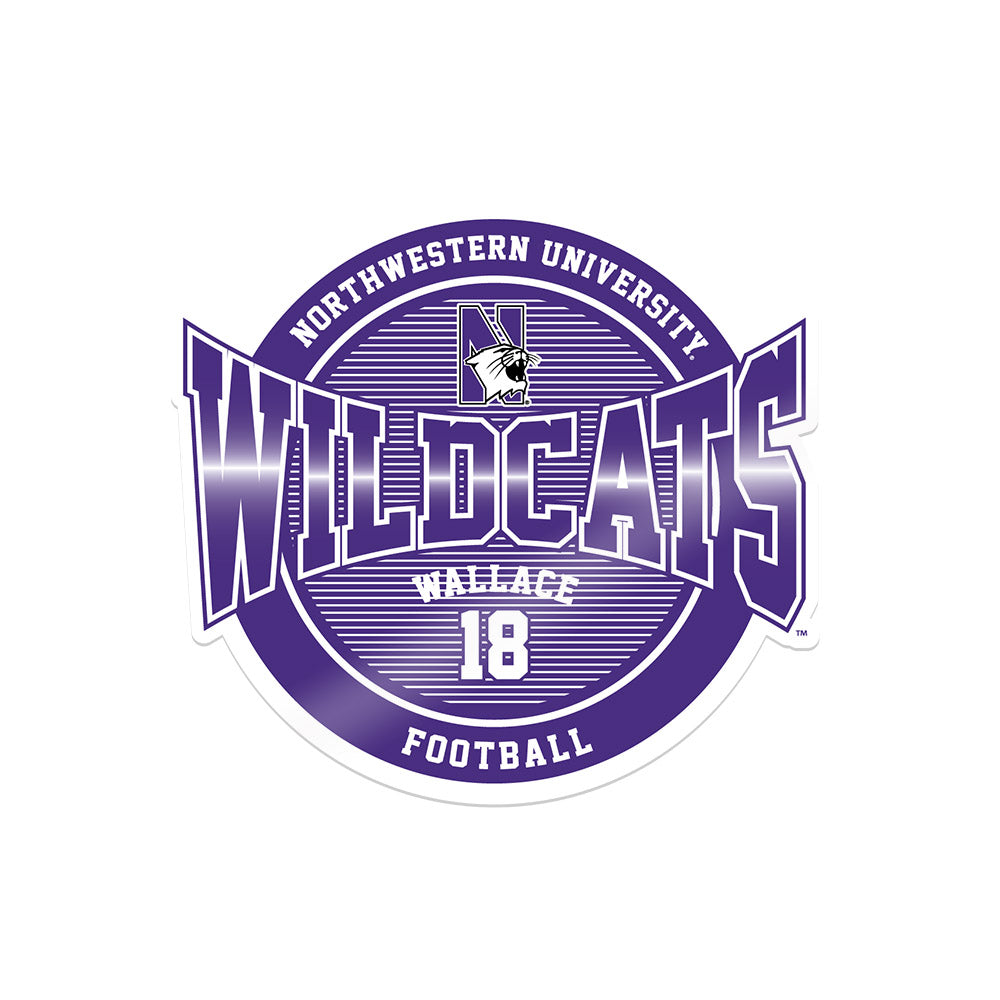 Northwestern - NCAA Football : Garner Wallace - Sticker