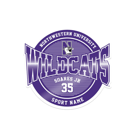 Northwestern - NCAA Football : Kenneth Soares Jr - Sticker