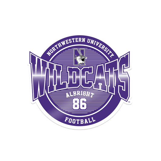 Northwestern - NCAA Football : Lawson Albright - Sticker