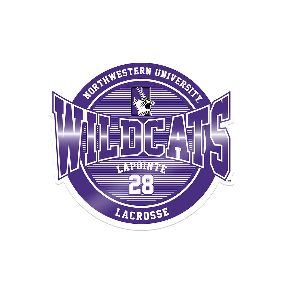 Northwestern - NCAA Women's Lacrosse : Taylor Lapointe - Sticker