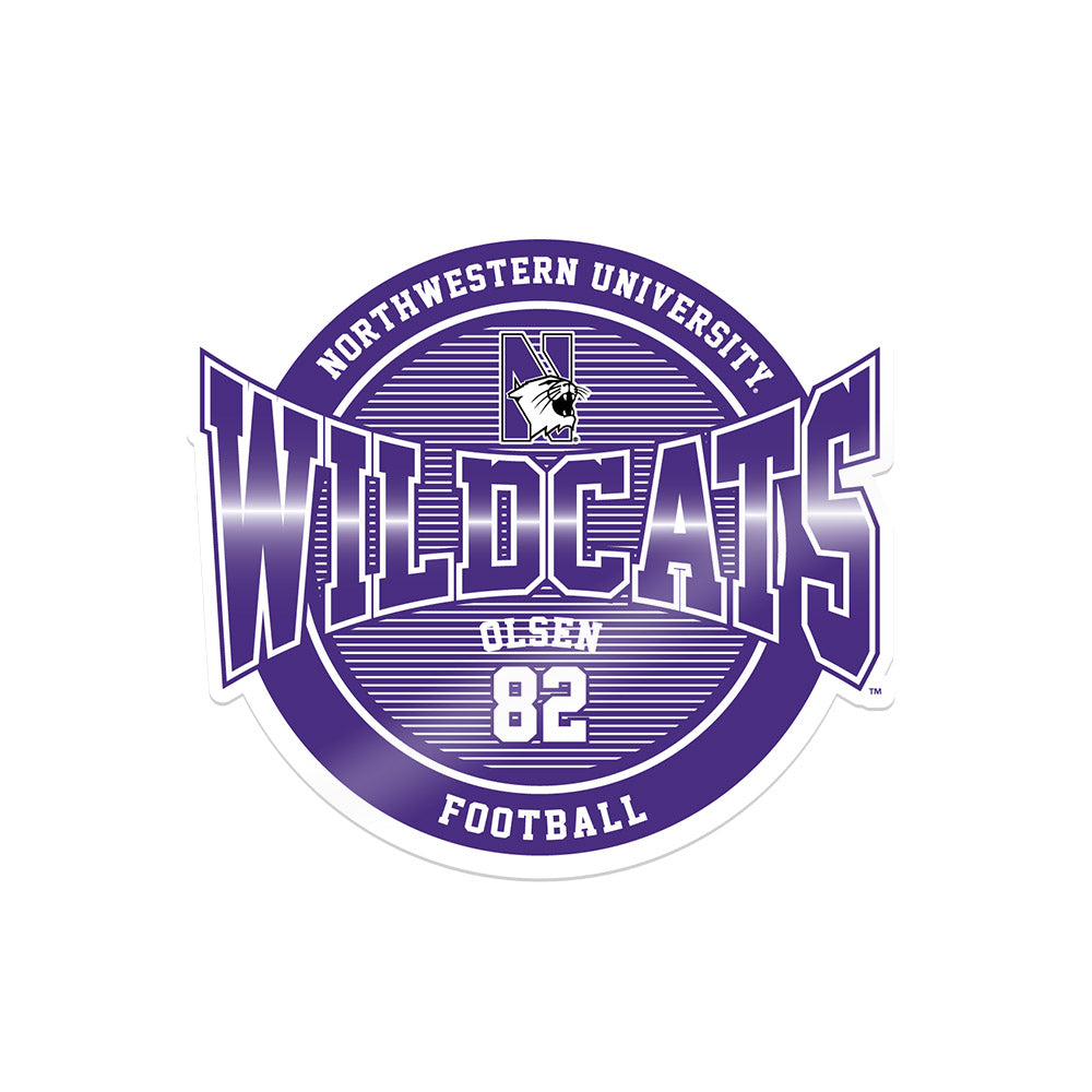 Northwestern - NCAA Football : Jack Olsen - Sticker