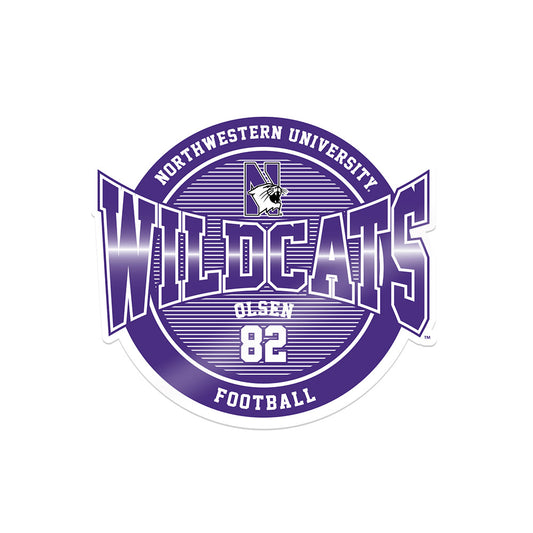 Northwestern - NCAA Football : Jack Olsen - Sticker