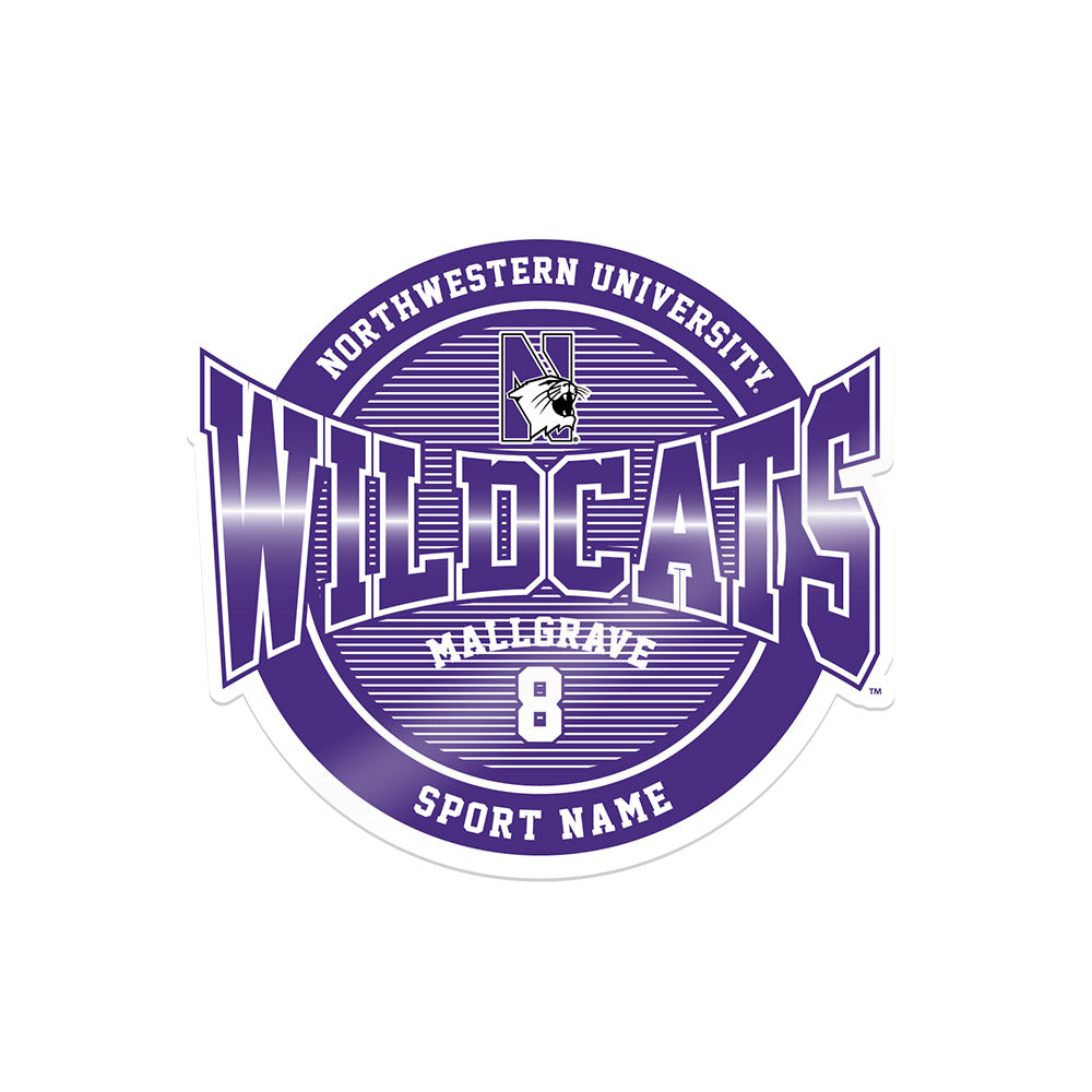 Northwestern - NCAA Women's Lacrosse : Megan Mallgrave - Sticker