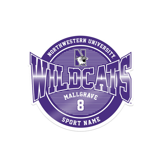 Northwestern - NCAA Women's Lacrosse : Megan Mallgrave - Sticker
