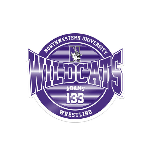 Northwestern - NCAA Wrestling : Patrick Adams -  Sticker