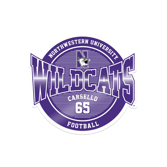 Northwestern - NCAA Football : Jackson Carsello - Sticker