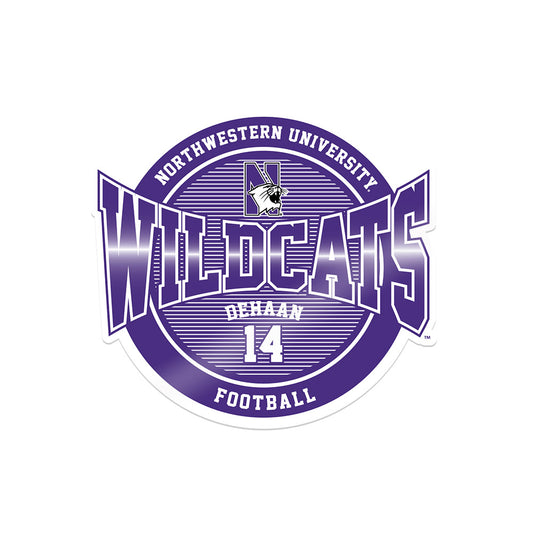 Northwestern - NCAA Football : Joe DeHaan - Sticker