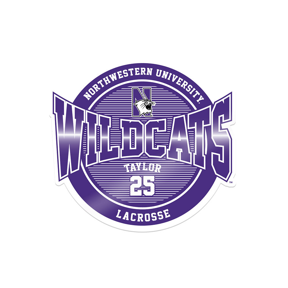 Northwestern - NCAA Women's Lacrosse : Madison Taylor - Sticker