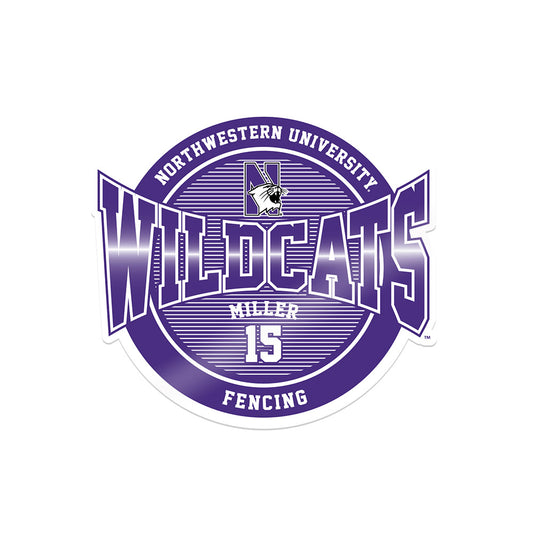 Northwestern - NCAA Women's Fencing : Sky Miller -  Sticker