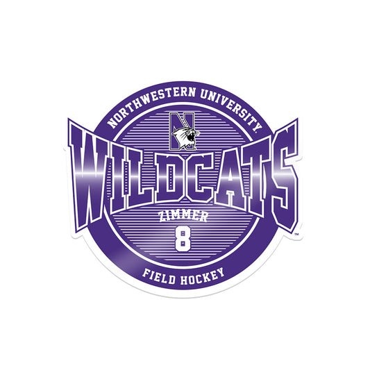 Northwestern - NCAA Women's Field Hockey : Maddie Zimmer -  Sticker