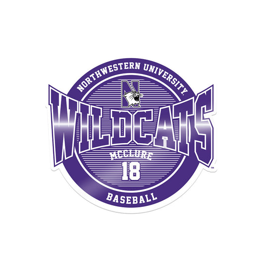 Northwestern - NCAA Baseball : Matt McClure - Sticker