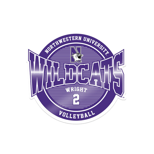 Northwestern - NCAA Women's Volleyball : Drew Wright -  Sticker