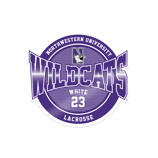 Northwestern - NCAA Women's Lacrosse : Samantha White - Sticker