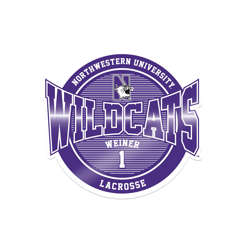 Northwestern - NCAA Women's Lacrosse : Rachel Weiner - Sticker