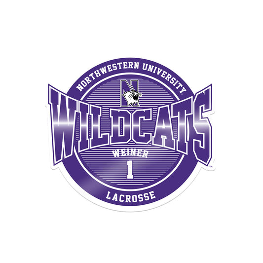 Northwestern - NCAA Women's Lacrosse : Rachel Weiner - Sticker