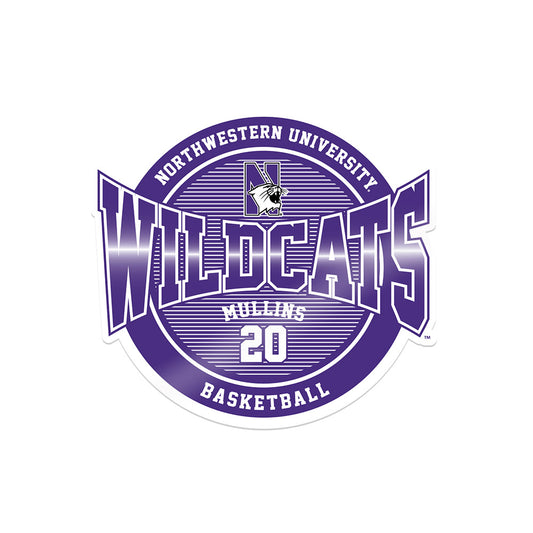 Northwestern - NCAA Men's Basketball : Justin Mullins - Sticker