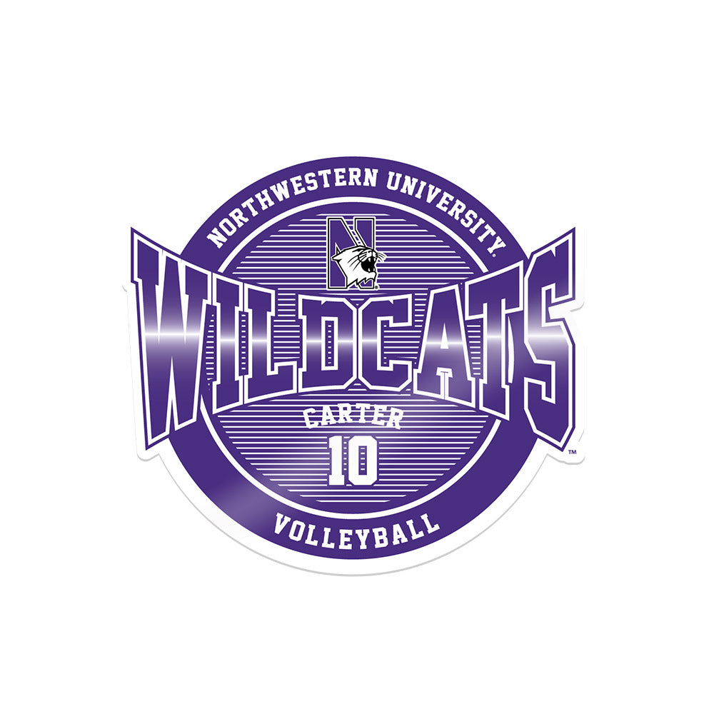 Northwestern - NCAA Women's Volleyball : Lauren Carter -  Sticker