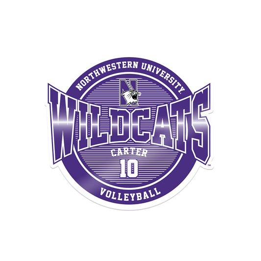 Northwestern - NCAA Women's Volleyball : Lauren Carter -  Sticker