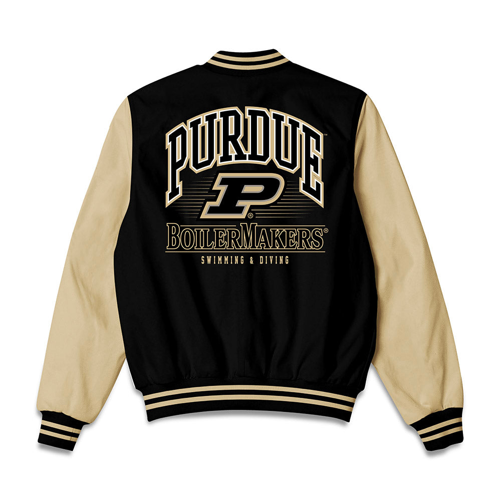 Purdue - NCAA Men's Swimming & Diving : Idris Muhammad - Bomber Jacket