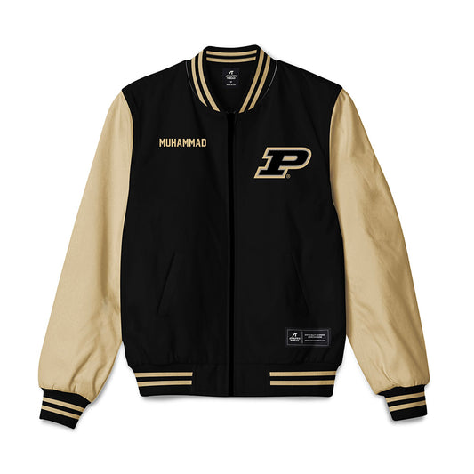 Purdue - NCAA Men's Swimming & Diving : Idris Muhammad - Bomber Jacket