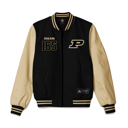 Purdue - NCAA Wrestling : Delaney Ruhlman - Bomber Jacket-0