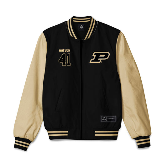 Purdue - NCAA Baseball : Gabriel Watson - Bomber Jacket-0