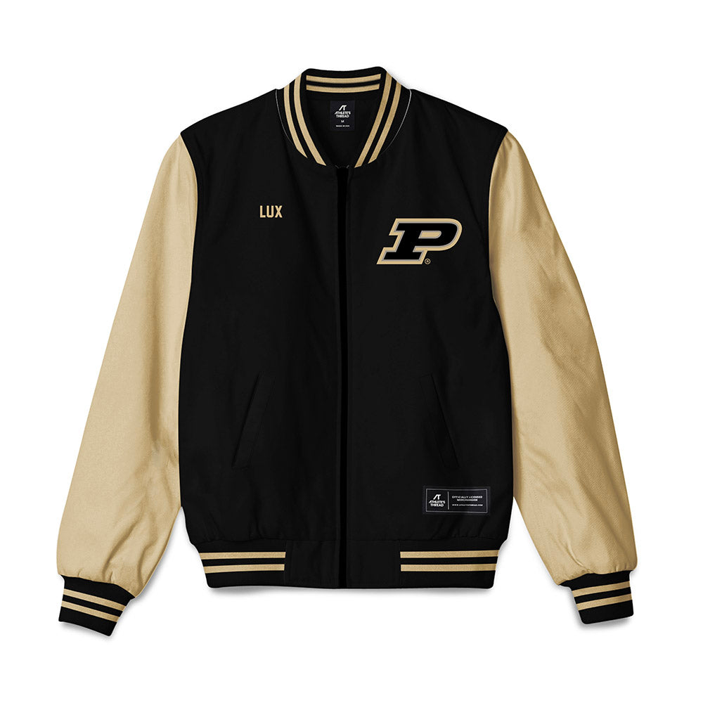 Purdue - NCAA Women's Swimming & Diving : Grace Lux - Bomber Jacket-0