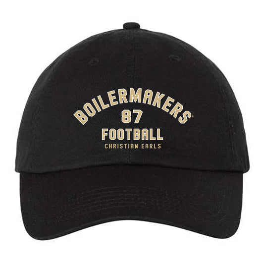 Purdue - NCAA Football : Christian Earls - Dad Hat-0