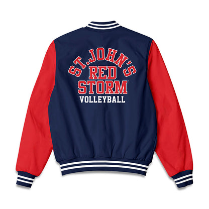 St. Johns - NCAA Women's Volleyball : Shiloh Clayton - Bomber Jacket-1