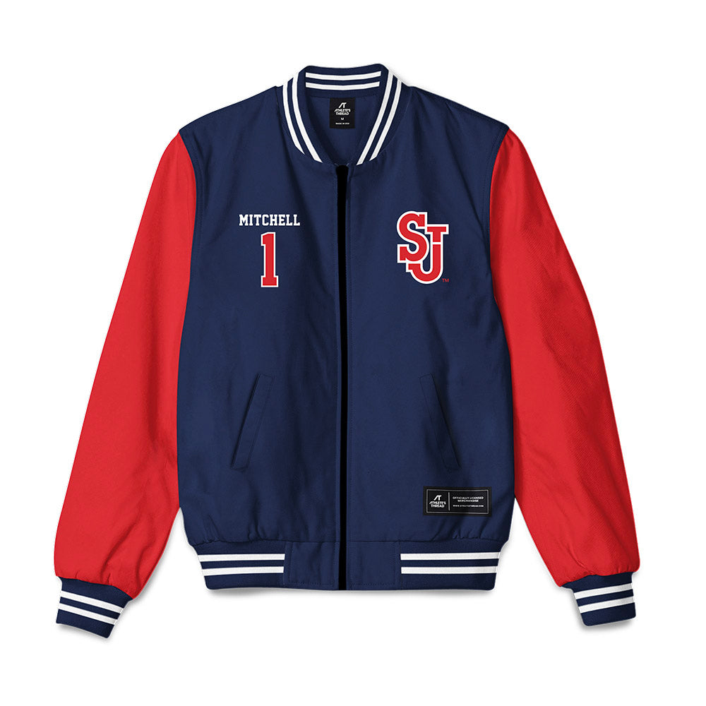 St. Johns - NCAA Men's Basketball : Dillon Mitchell - Bomber Jacket-0