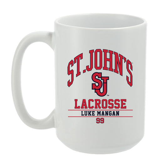 St. Johns - NCAA Men's Lacrosse : Luke Mangan - Coffee Mug