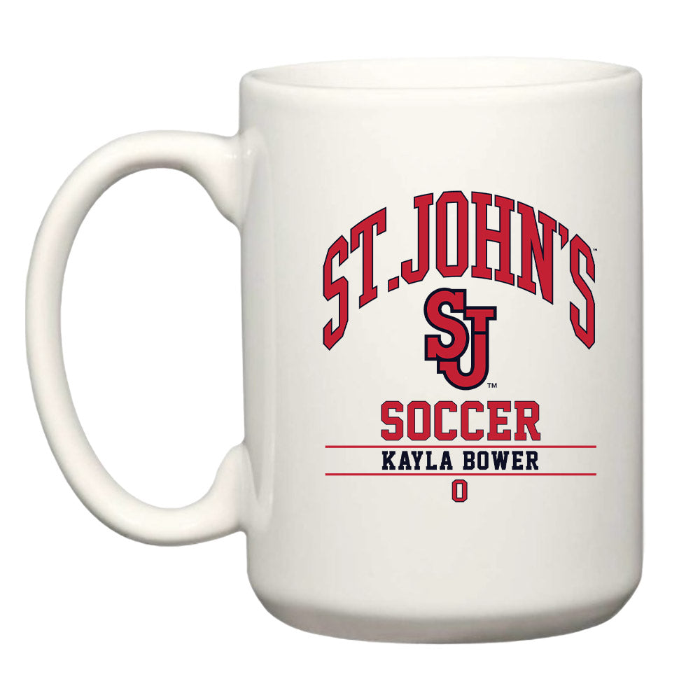 St. Johns - NCAA Women's Soccer : Kayla Bower - Coffee Mug